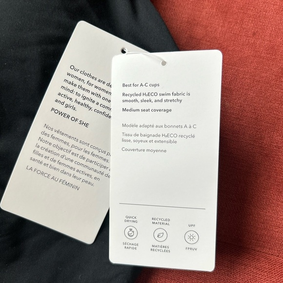 Athleta Black One-Piece Swimsuit with Adjustable Straps and Open Back - Picture 9 of 11